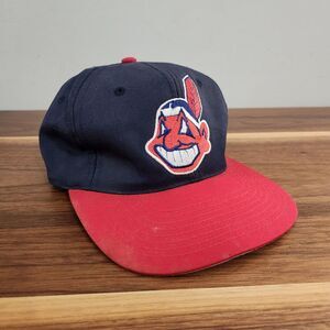 Vintage Grosscap Cleveland Guardians Indians SnapBack Hat Baseball Cheif Wahoo